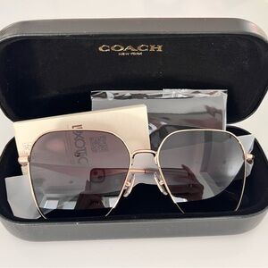 New: Coach Women's Rose Gold Sunglasses